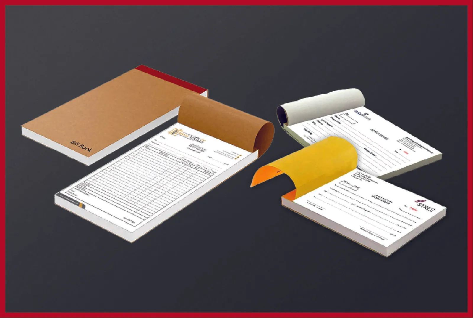 Invoice and voucher book printing service image